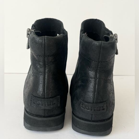 Sorel Harlow leather ankle boots black 6 - Picture 4 of 12